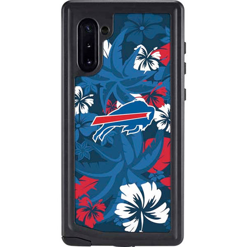NFL Buffalo Bills Tropical Print Galaxy Note 10 Waterproof Case