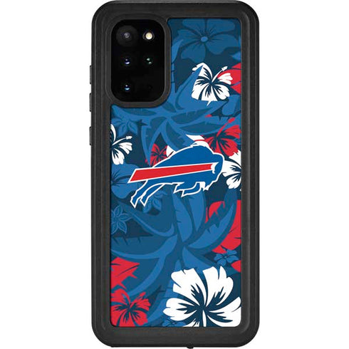 NFL Buffalo Bills Tropical Print Galaxy S20 Plus Waterproof Case