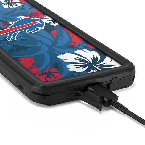 NFL Buffalo Bills Tropical Print Galaxy S20 Plus Waterproof Case