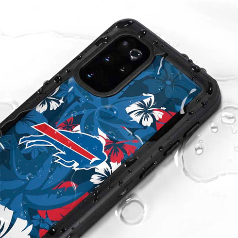 NFL Buffalo Bills Tropical Print Galaxy S20 Plus Waterproof Case