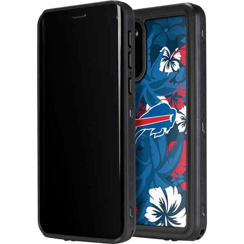NFL Buffalo Bills Tropical Print Galaxy S20 Waterproof Case