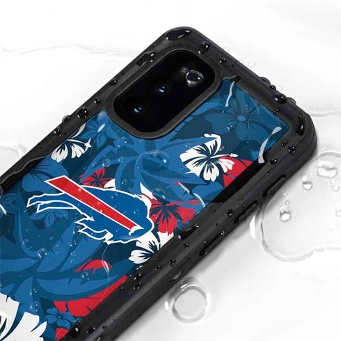 NFL Buffalo Bills Tropical Print Galaxy S20 Waterproof Case