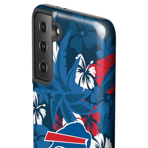 NFL Buffalo Bills Tropical Print Galaxy S21 FE Pro Case