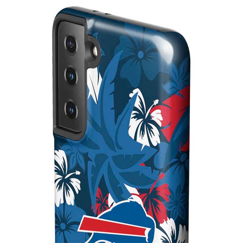 NFL Buffalo Bills Tropical Print Galaxy S21 Plus 5G Pro Case
