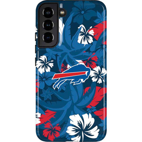 NFL Buffalo Bills Tropical Print Galaxy S22 Plus Pro Case