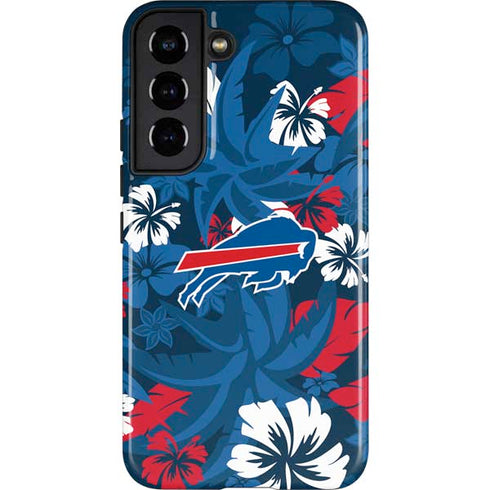 NFL Buffalo Bills Tropical Print Galaxy S22 Pro Case