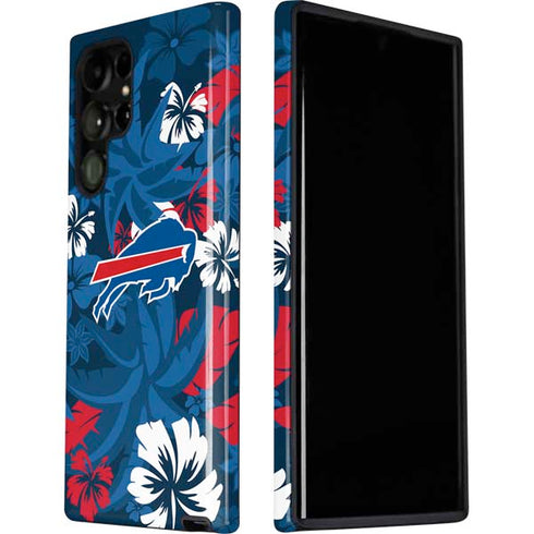 NFL Buffalo Bills Tropical Print Galaxy S22 Ultra Pro Case