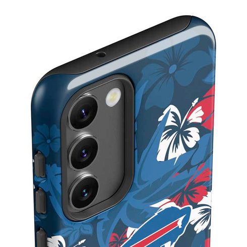 NFL Buffalo Bills Tropical Print Galaxy S23 Plus Pro Case