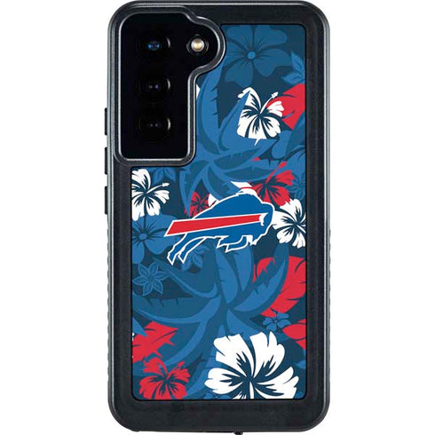 NFL Buffalo Bills Tropical Print Galaxy S23 Waterproof Case