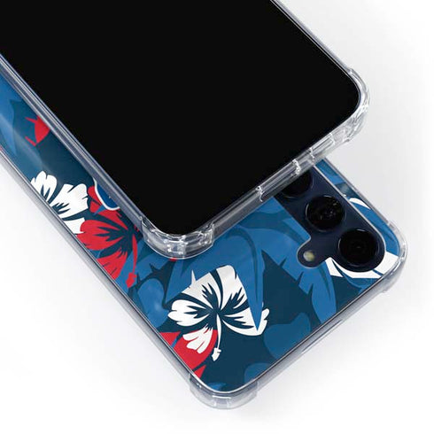 NFL Buffalo Bills Tropical Print Galaxy S24 Clear Case