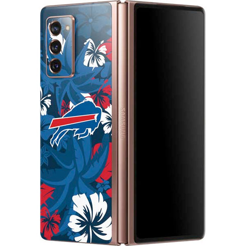 NFL Buffalo Bills Tropical Print Galaxy Z Fold2 5G Skin