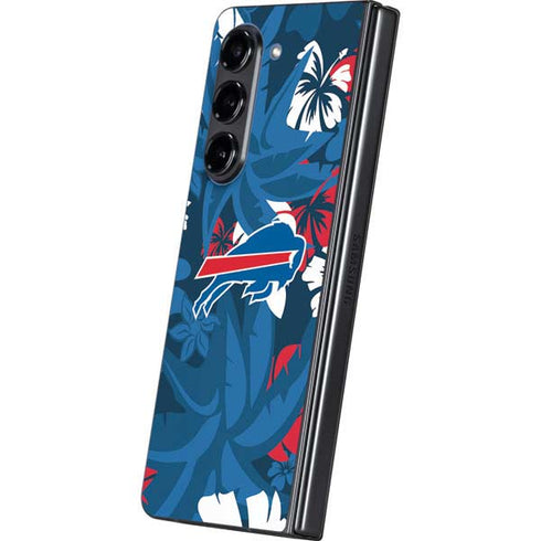 NFL Buffalo Bills Tropical Print Galaxy Z Fold5 5G Skin