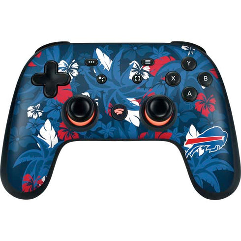 NFL Buffalo Bills Tropical Print Google Stadia Controller Skin