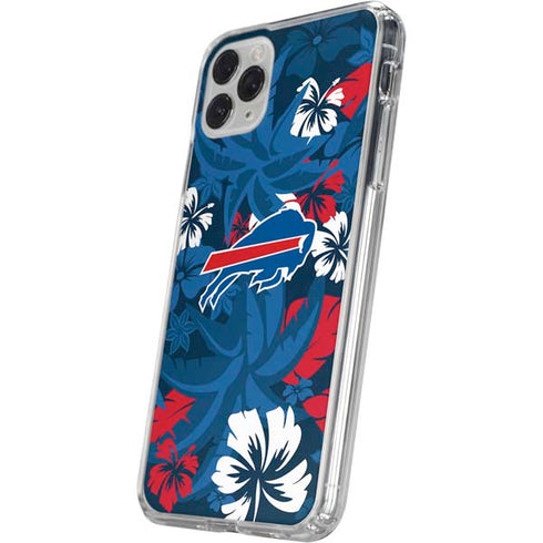 NFL Buffalo Bills Tropical Print iPhone 11 Pro Clear Case