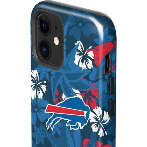 NFL Buffalo Bills Tropical Print iPhone 12 Impact Case