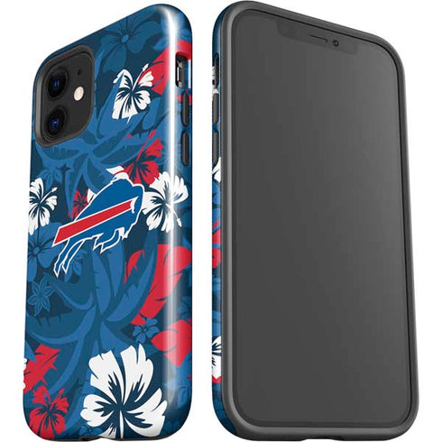 NFL Buffalo Bills Tropical Print iPhone 12 Impact Case