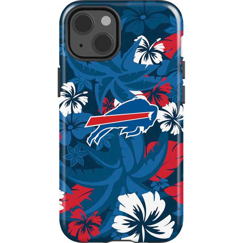 NFL Buffalo Bills Tropical Print iPhone 13 Impact Case