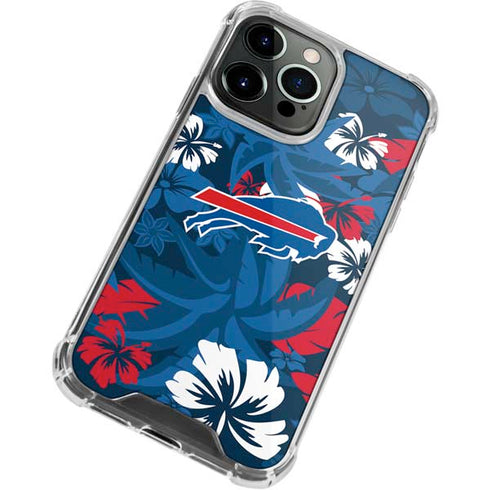 NFL Buffalo Bills Tropical Print iPhone 13 Pro Clear Case