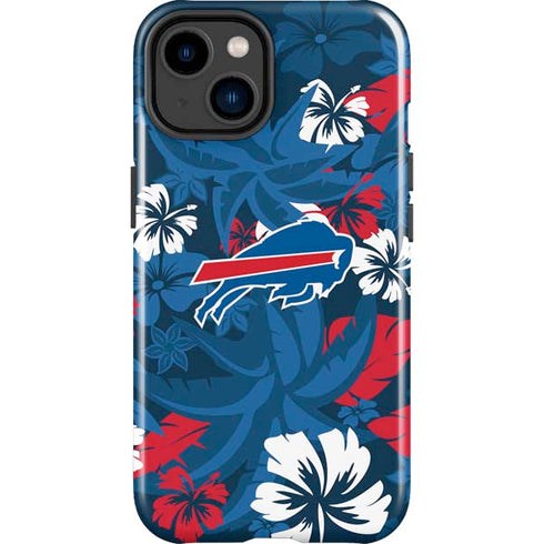 NFL Buffalo Bills Tropical Print iPhone 14 Plus Impact Case