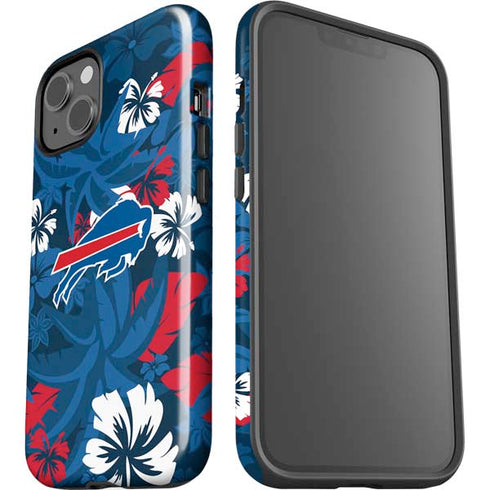 NFL Buffalo Bills Tropical Print iPhone 15 Plus Impact Case