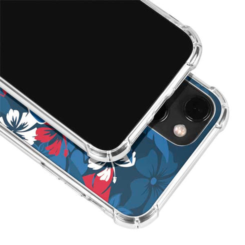 NFL Buffalo Bills Tropical Print iPhone 15 Plus Clear Case