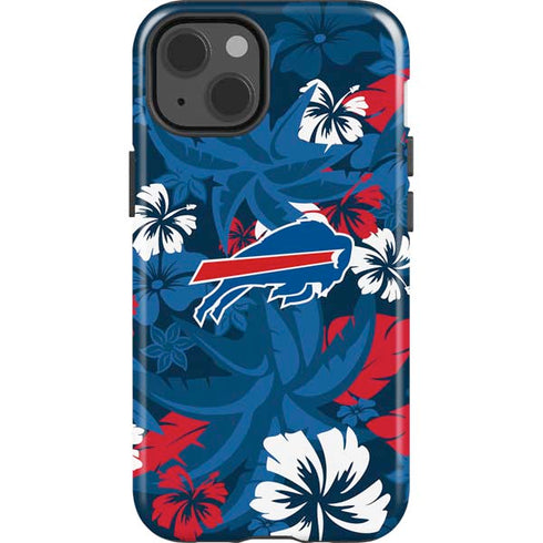 NFL Buffalo Bills Tropical Print iPhone 15 Impact Case