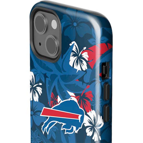 NFL Buffalo Bills Tropical Print iPhone 15 Impact Case