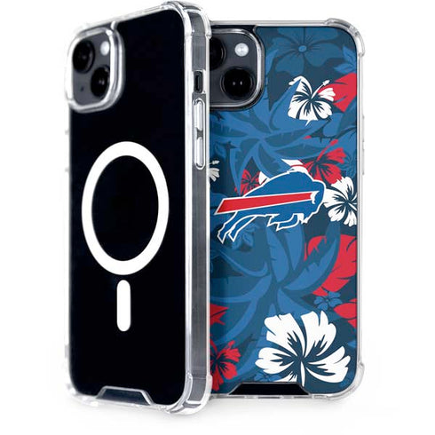 NFL Buffalo Bills Tropical Print iPhone 15 Plus MagSafe Case