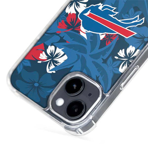 NFL Buffalo Bills Tropical Print iPhone 15 Plus MagSafe Case