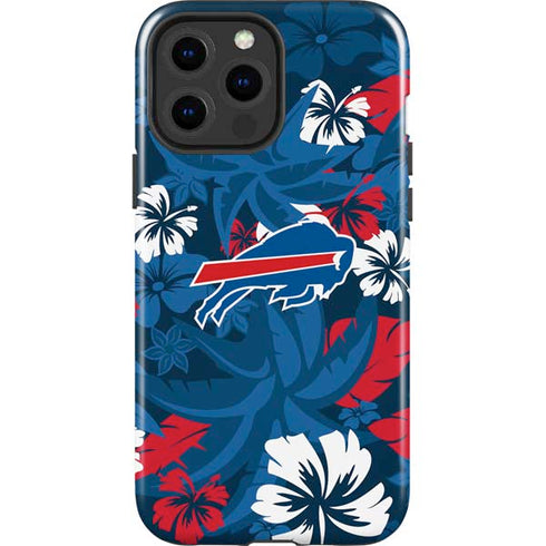 NFL Buffalo Bills Tropical Print iPhone 15 Pro Max Impact Case