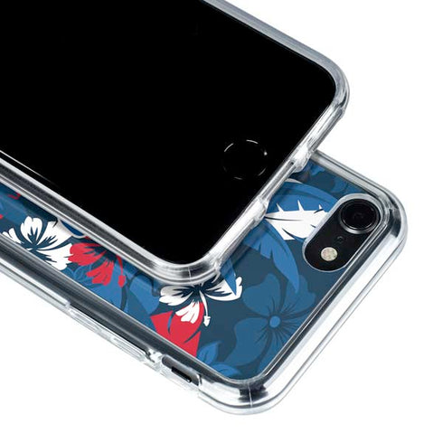 NFL Buffalo Bills Tropical Print iPhone SE (2nd & 3rd Gen) Clear Case