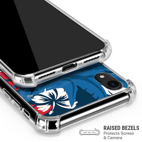 NFL Buffalo Bills Tropical Print iPhone XR Clear Case