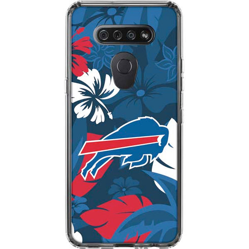 NFL Buffalo Bills Tropical Print LG K51/Q51 Clear Case