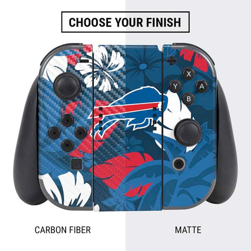 NFL Buffalo Bills Tropical Print Nintendo Switch Bundle Skin