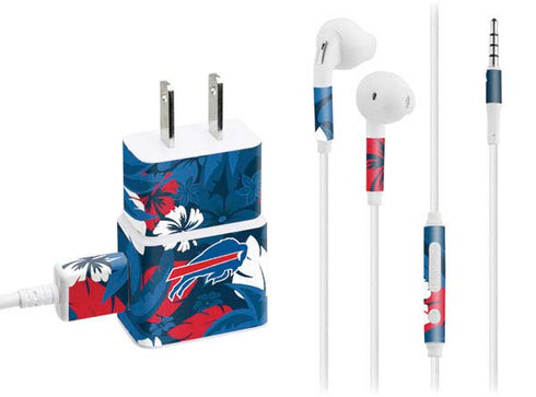 NFL Buffalo Bills Tropical Print Phone Charger Skin