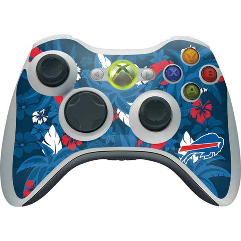 NFL Buffalo Bills Tropical Print Xbox 360 Wireless Controller Skin