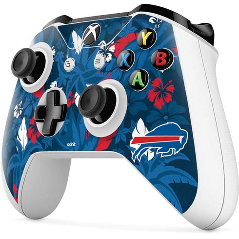 NFL Buffalo Bills Tropical Print Xbox One S Controller Skin