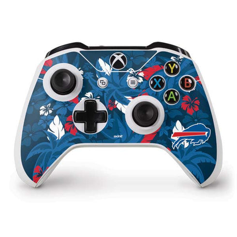 NFL Buffalo Bills Tropical Print Xbox One S Controller Skin