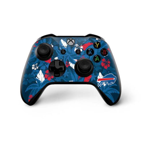 NFL Buffalo Bills Tropical Print Xbox One X Controller Skin