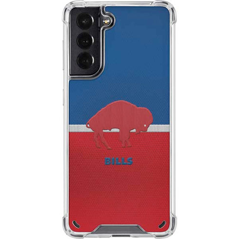 NFL Buffalo Bills Vintage Galaxy S21 5G Clear Case