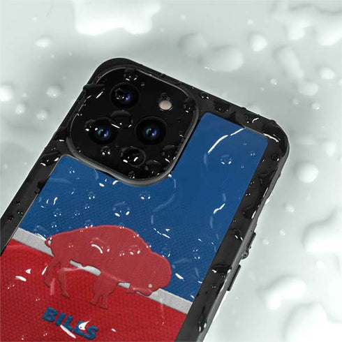 NFL Buffalo Bills Vintage iPhone 14 Pro Waterproof Case