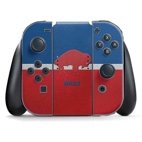 NFL Buffalo Bills Vintage Nintendo Switch (2017-2021) Joy-Con Controller Skin
