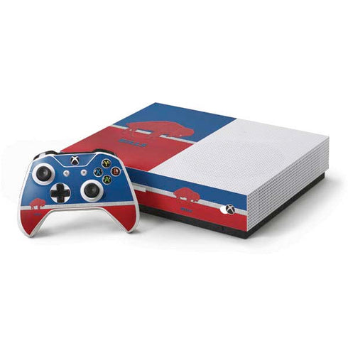 NFL Buffalo Bills Vintage Xbox One S All-Digital Edition Bundle Skin