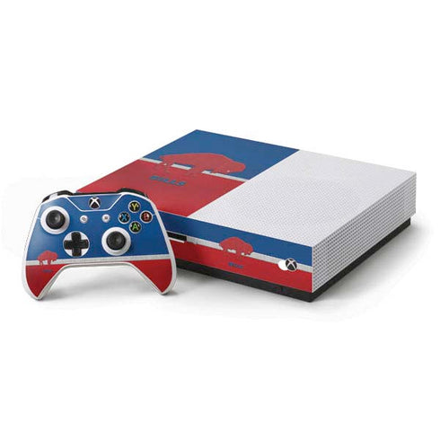 NFL Buffalo Bills Vintage Xbox One S Console and Controller Bundle Skin
