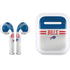 NFL Buffalo Bills White Striped Apple AirPods Skin