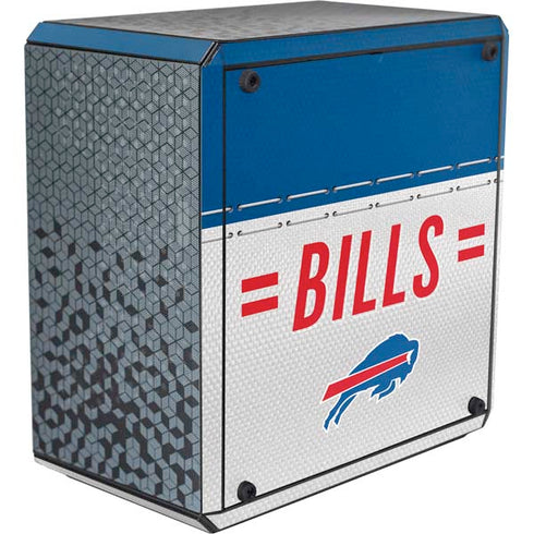 NFL Buffalo Bills White Striped Cooler Master MasterBox Q300L Mini Tower Skin