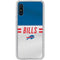NFL Buffalo Bills White Striped Galaxy A10e Clear Case