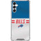 NFL Buffalo Bills White Striped Galaxy A14 5G Clear Case
