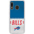 NFL Buffalo Bills White Striped Galaxy A20 Clear Case