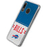 NFL Buffalo Bills White Striped Galaxy A20 Clear Case